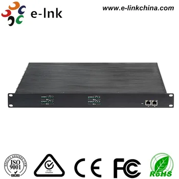 

Receiver of 8-port Coax to 4-port 10/100/1000Base-TX Ethernet over Coax Extender with PoC