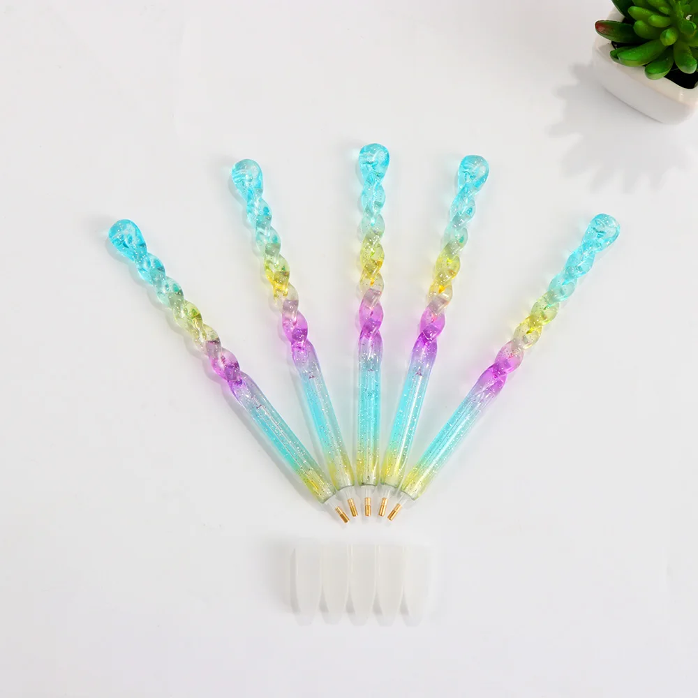 

1PC 5D Round Diamond Point Drill Pen Painting Cross Stitch Accessories DIY Crafts Sewing Embroidery Tool Sewing Household