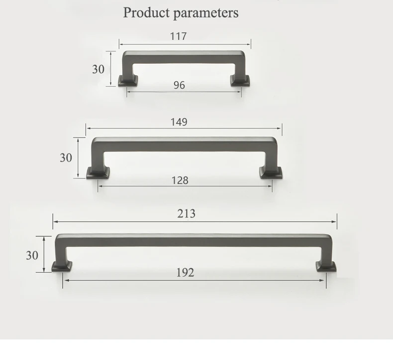 Цинковый сплав серый/золотая для шкафа ручки твердые ручки ящика кухонный шкаф двери тянет Мебельная ручка фурнитура для шкафа