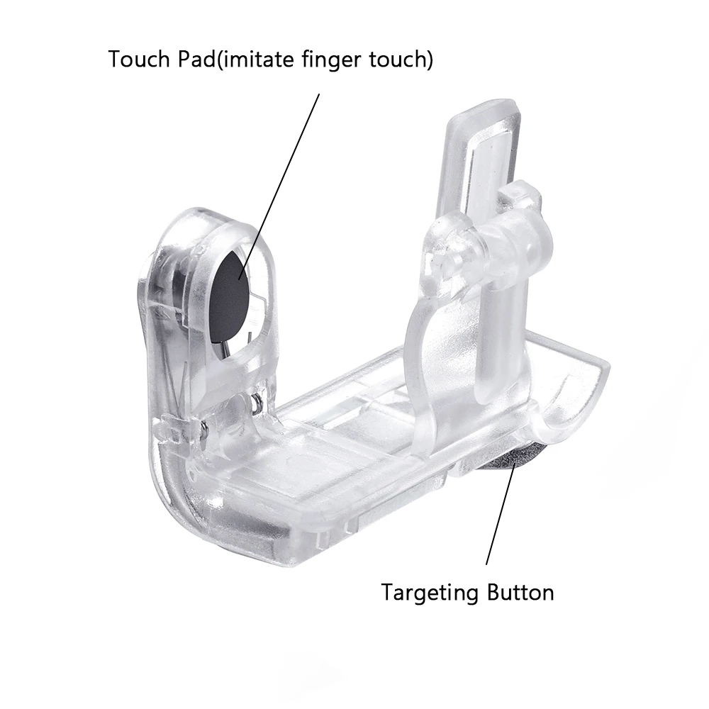 

1 PCS Gamepad Game Controller Smartphone Handle with Clip + Touch Pad + Fire Button + Targeting Key for 4.5-6.5 inches Phone