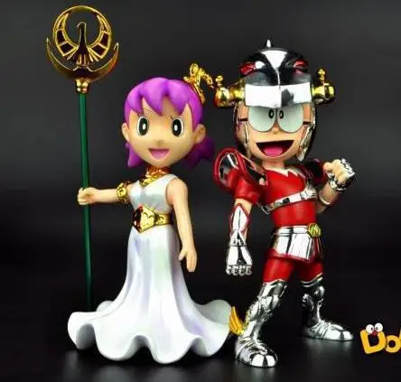 Najtaniej Doraemon Nobita Nobi Minamoto Shizuka Saint Seiya atena Anime figurka pcv nowa kolekcja figurki zabawki kolekcja
