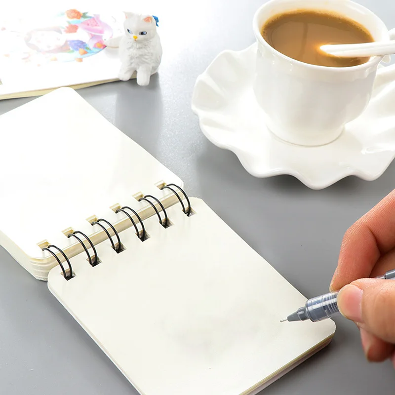 Мини-цветок животное катушки Блокнот Тетрадь Kawaii расписание ежемесячно наклейки для дневника записная книжка pad канцтовары офисный
