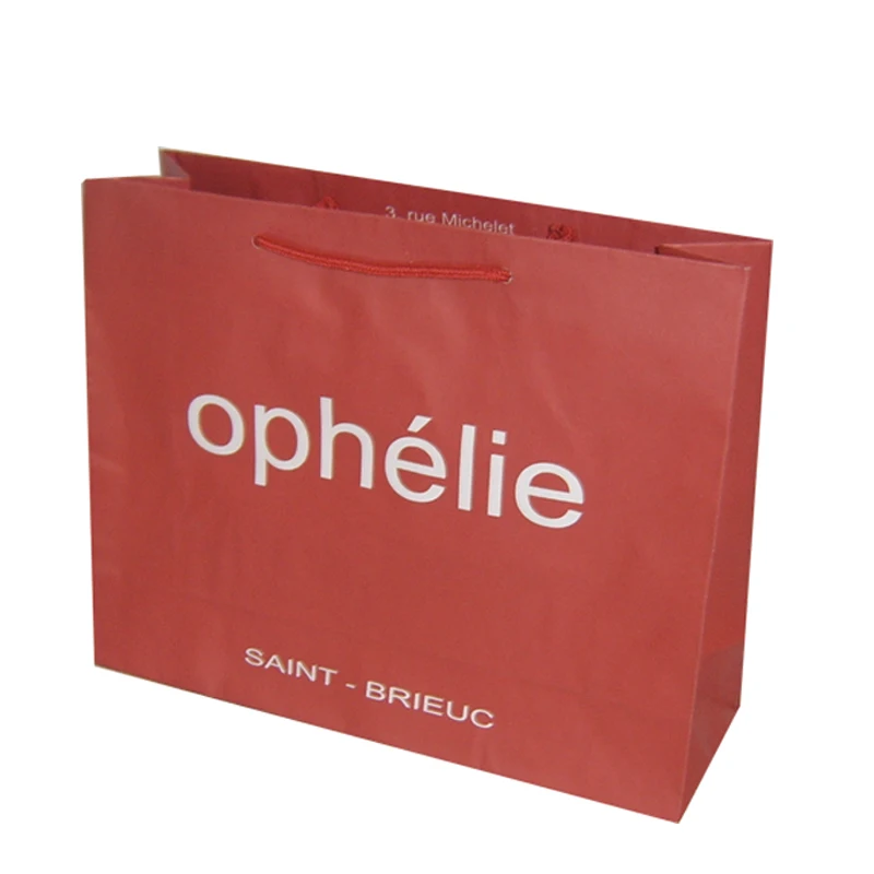Red kraft paper bag