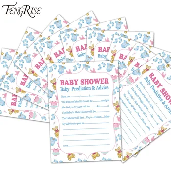 

FENGRISE 10pcs Baby Shower New Mommy Prediction Advice Cards X Count Colorful Party Souvenir Game Card Its A Boy Girl Favors