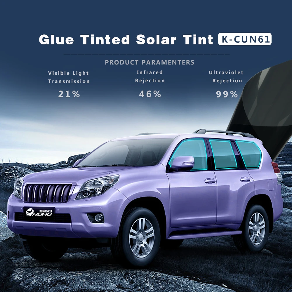 Sunshade window Тонирующая пленка набор для тонирования 21% VLT черная УФ устойчивая к