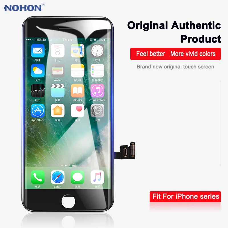 

NOHON LCD Screen Display Full Assembly Digitizer For Apple iPhone 8 Plus iPhone8 8Plus Replacement AAAA 3D Touch with Frame