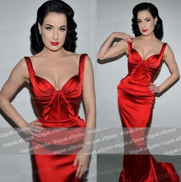 dita von teese red carpet