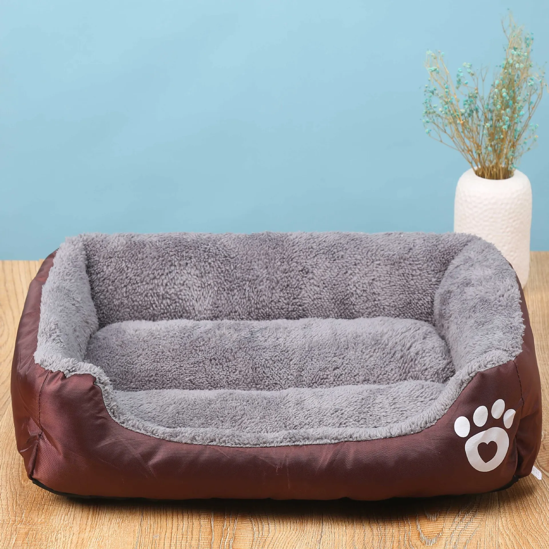  Dog beds for large dogs Dog kennel Candy-colored square nest pet kennel dirty and moisture-proof ma