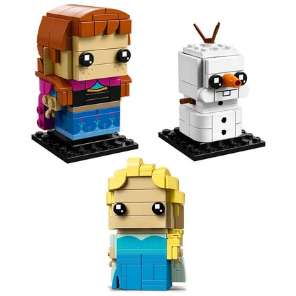 

Princess Mermaid Ariel Anna and Xuebao Action Figure Toy BrickHeadz Building Blocks Toys For Children