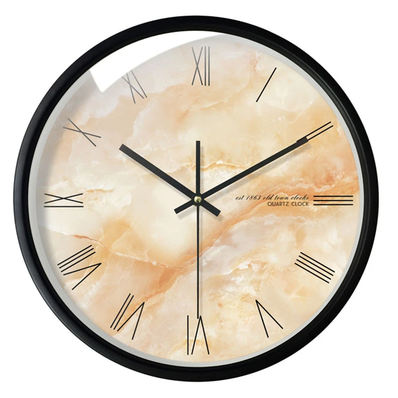 Большие бесшумные мраморные настенные часы современное искусство европейские Большие скандинавские настенные часы стеклянные круглые дизайнерские Orologio Muro часы для дома 50w070