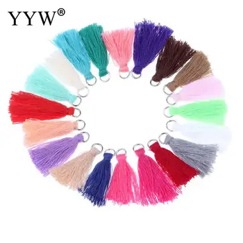 

100pcs 2-3cm Nylon Cord Tassel Cotton Tassel Bursh For Jewelry Making Accessories DIY Hand Made Jewelry Earring Tassels Bag Loop