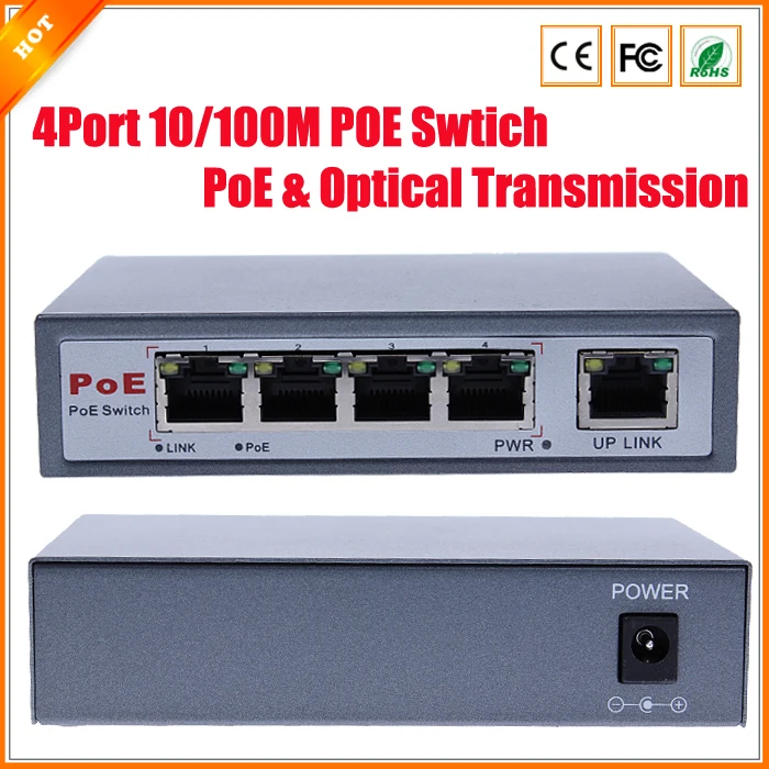 imágenes para CCTV $ number Puertos 10/100 M PoE Red Switch/Hub Power Over Ethernet PoE y de Transmisión Óptica Para IP Sistema de cámaras de Red de Interruptores imágenes para CCTV $ number Puertos 10/100 M PoE Red Switch/Hub Power Over Ethernet PoE y de Transmisión Óptica Para IP Sistema de cámaras de Red de Interruptores