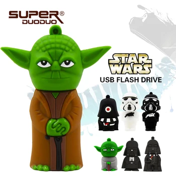 

USB 2.0 New star war pendrive robot Flash usb stick 4GB 8GB 16GB 32GB 64GB 128GB usb flash drive cute memory disk Pen Driver