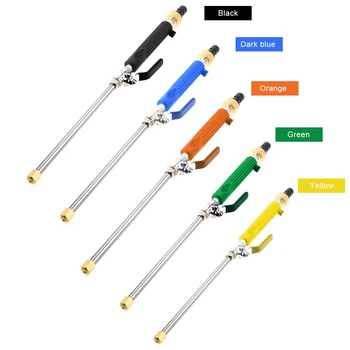 

Car High Pressure Alloy Wash Tube Hose Power Water Spray Washer with 2 Spray Tips Tools Car Cleaner Watering Lawn Five Color
