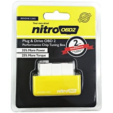 Супер OBD2 чип тюнинг коробка NitroOBD2 для бензина чип-тюнинг автомобиля коробка подключи и Драйв Nitro OBD2 топлива экономайзера Бесплатная доставка