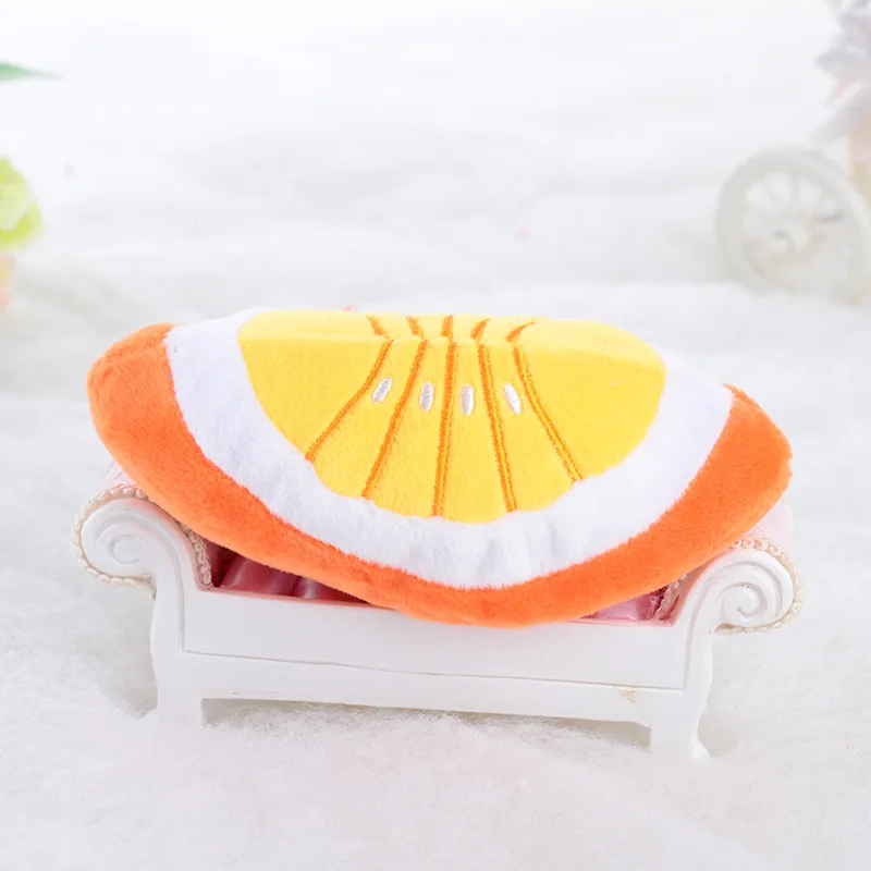 Kawaii фрукты овощи курица барабан кости пищалка игрушка для Плюшевая собачка