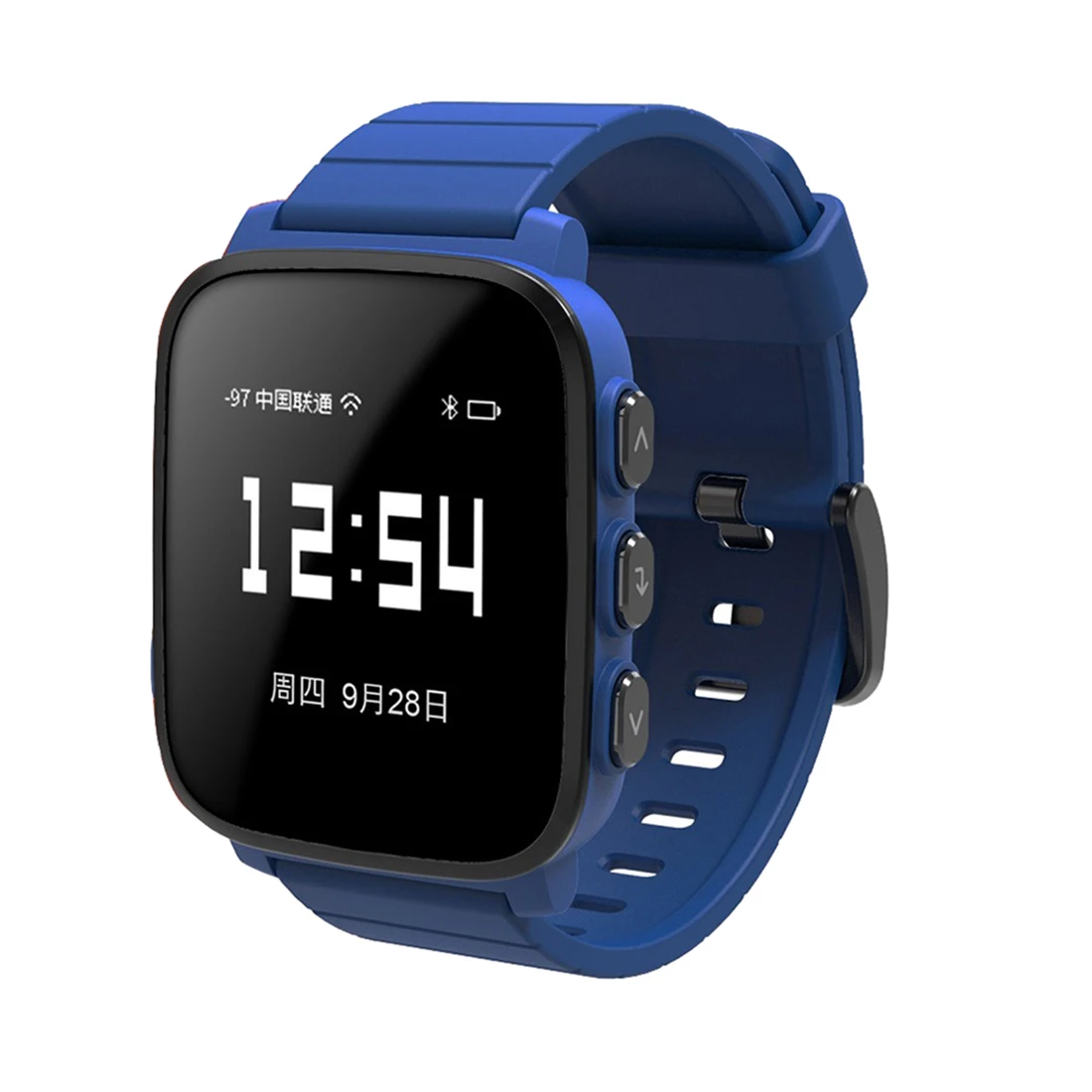 

Blue Sport Smart Watch For Women Silicone Square Led Digital Intelligent Sport Watches Heart Rate Monitor Fitness Sma-Q2d Clock