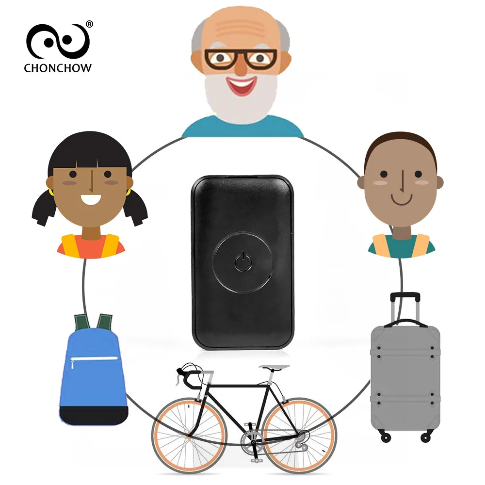 ChonChow Mini GPS Tracker Children 7 Days Work Time GPS/WIFI/LBS Micro Gps Tracker Bike Moto GSM GPS Locator Mini Tracker