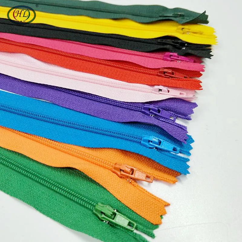 HL 20 шт 23,5 см длина Смешанные цвета закрытые нейлоновые молнии сумка для Одежды Портной Аксессуары швейные инструменты A383