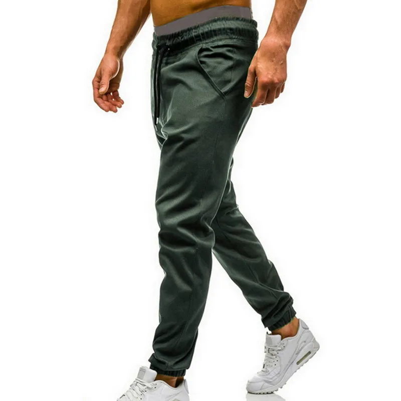 Для мужчин брюки для бега Фитнес Повседневное тренировочные брюки для отдыха на природе, для спорта и отдыха в стиле «хип одежда для тренажерного зала, леггинсы узкие брюки для бега