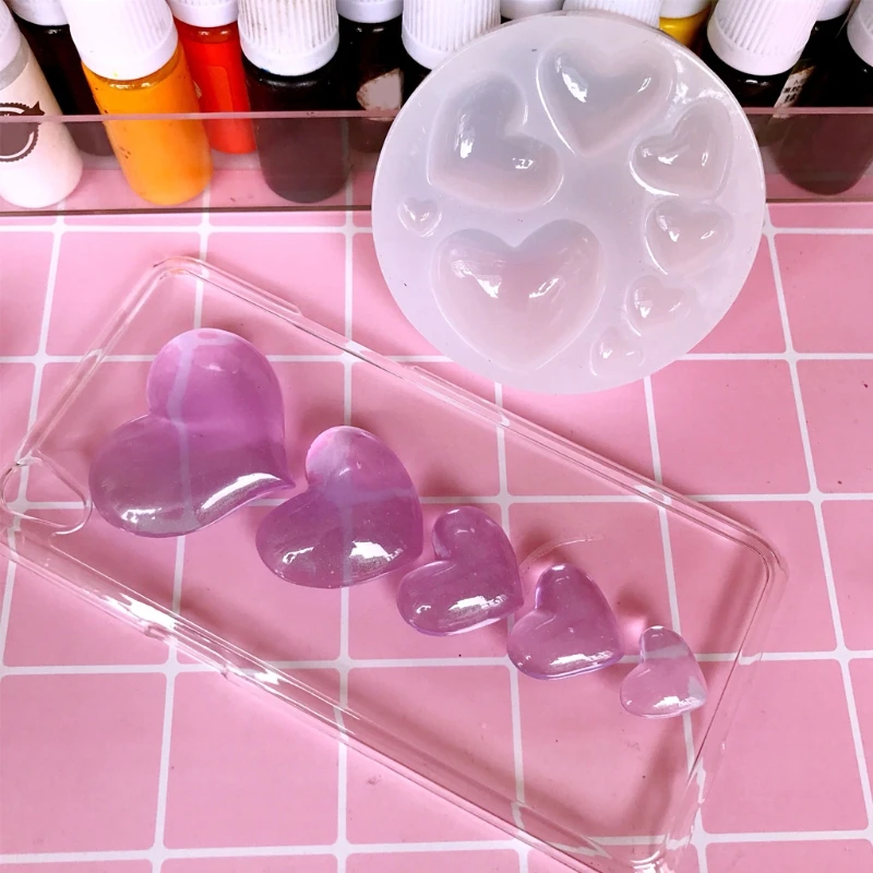 

Heart Shapes Silicone Mold Jewelry Model Mould Tools Decoration Jewels Tackles
