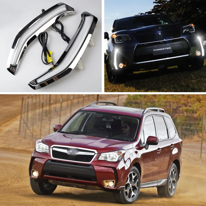 

2Pcs Car LED DRL Daytime Running Light Driving Fog Lamps For Subaru Forester 2014