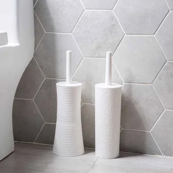

Floor-standing Toilet Cleaning Brush Set with Base Toilet Long TPR Bathroom Brush for Toilet WC Accessories