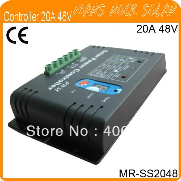 

20A 48V PWM Solar Charge Controller with Metal Shell,LED Digital Display,Temperature Compensate,Workable for Home System &Light