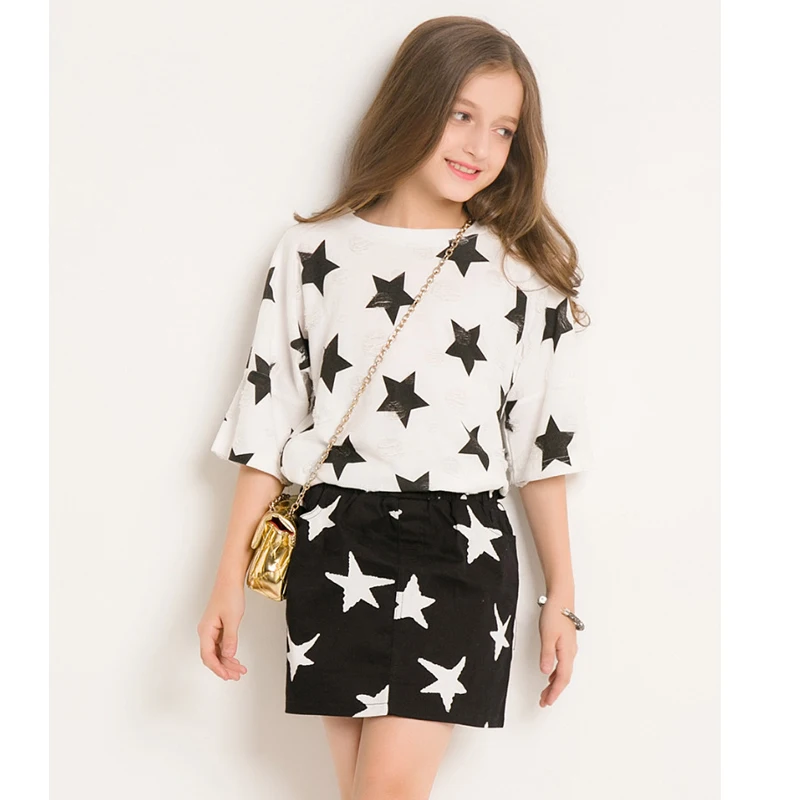 European style Little Girls Clothing Set Summer Girls Outfit Two piece