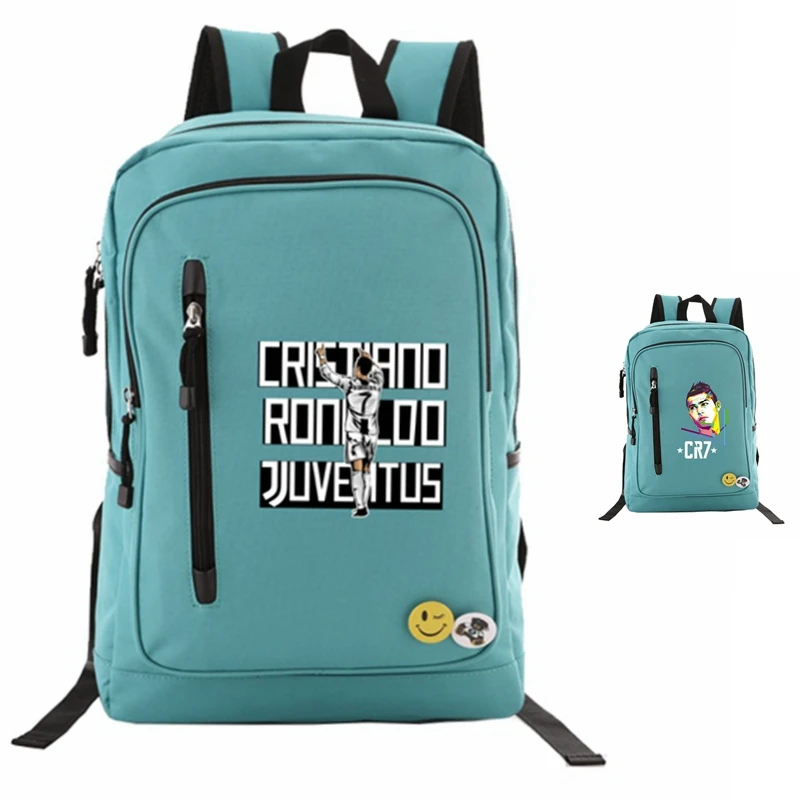 

Cristiano Ronaldo CR7 Square Backpack for Men Teenagers Student School Bags Boys travel Shoulder Laptop Bag