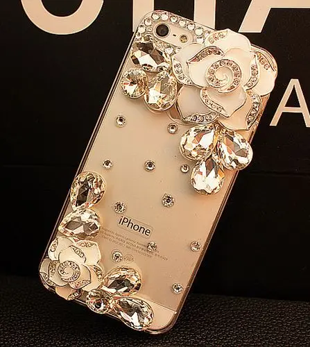 For Sony Xperia Z1 Z2 Z3 Z5 M4 M5 E5 C4 C5 L1 L2 Handmade Rose Flower Diamond Rhinestone Case Crystal Cover |