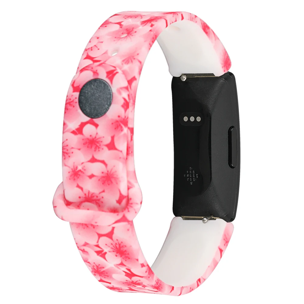 Силиконовый ремешок для Fitbit Inspire HR Flora, цветной смарт-ремешок для Fitbit Inspire/Inspire HR, аксессуары, маленький Ларг