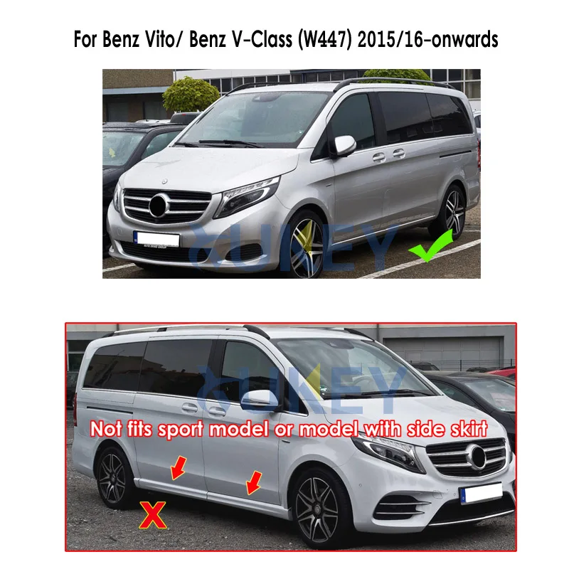 4 шт. OE стильные Автомобильные Брызговики для Benz V Class W447 Vito Metris Valente 2016 2017 2018