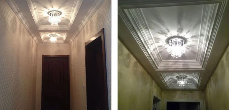 Z современные хрустальные светильники для прохода креативные крыльца потолочные