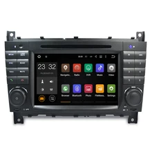 4 ядра 2 г Оперативная память Android 7.1 автомобиль DVD для Mercedes Benz C Class W203 CLK W209 CLS W219 Android Радио CD-плееры навигации GPS
