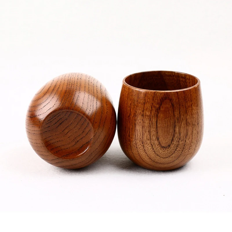 

1pc Natural Jujube Wooden Bar Cups Mugs with Handgrip Coffee Tea Milk Travel Wine Beer Mugs for Home Bar