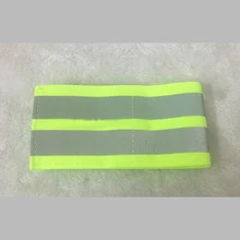 70 мм Широкие Светоотражающие эластичные ленточки 7*32 см флуоресцентная зеленая цветная предупреждающая лента для наружного использования 2 шт в партии