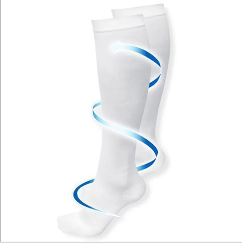 Pack of 3 Solid Color Compression Socks Knee High Socks Long Knit Nylon Stockings 15-20 Mmhg Medical Compression for Men & Women Pack of 3 Solid Color Compression Socks Knee High Socks Long Knit Nylon Stockings 15-20 Mmhg Medical Compression for Men & Women