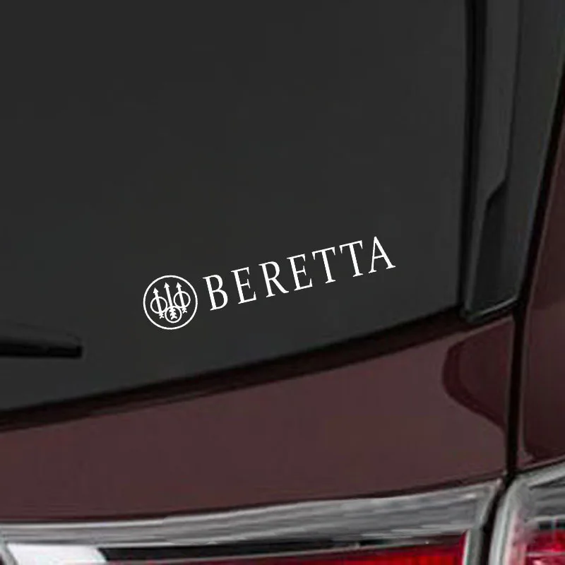 

27.3*6CM BERETTA Gun Funny Car Styling Reflective Auto Accessories Motorcycle Sticker Vinyl Home Decals Computer Sticker