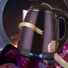 Домашний электрический чайник с полным стальным нагревом, с защитой от перегрева, из нержавеющей стали, 304