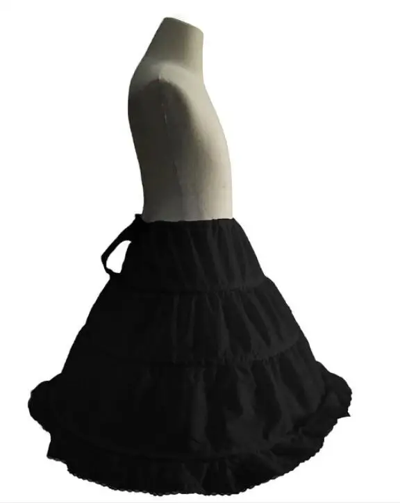 Длинная детская юбка-пачка для детей, для девочек, 3 юбки-американки с кольцами, кринолиновая юбка-комбинация для девочек с цветочным рисунком, 55 см