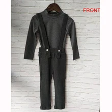 HITOMAGIC/Новинка года; Лидер продаж; детская одежда для маленьких девочек; комбинезон; комплект из мягкой хлопковой ткани с длинными рукавами и ремнем для мальчиков