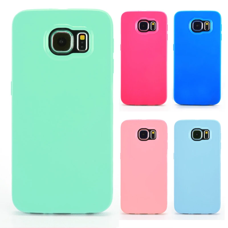 Para funda samsung s6 edge plus sólido del color del caramelo mate piel de silicona tpu para samsung galaxy s6 edge plus accesorios|silicone case blackberry 8520|case testersilicone case for nokia -