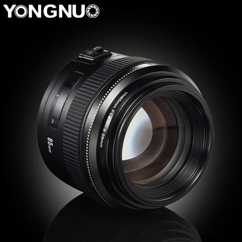 Телеобъектив YONGNUO YN 85 мм AF F1.8 объектив среднего размера с фиксированным фокусом и