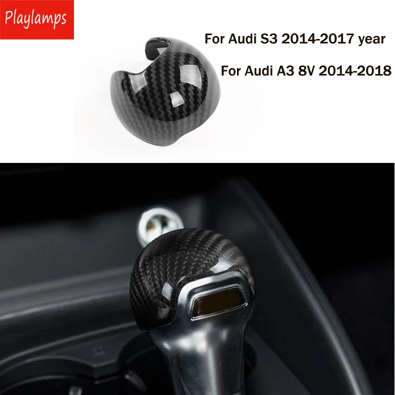 Автомобильный Стайлинг для Audi Auto Gear Shift ABS чехол из углеродного волокна украшение