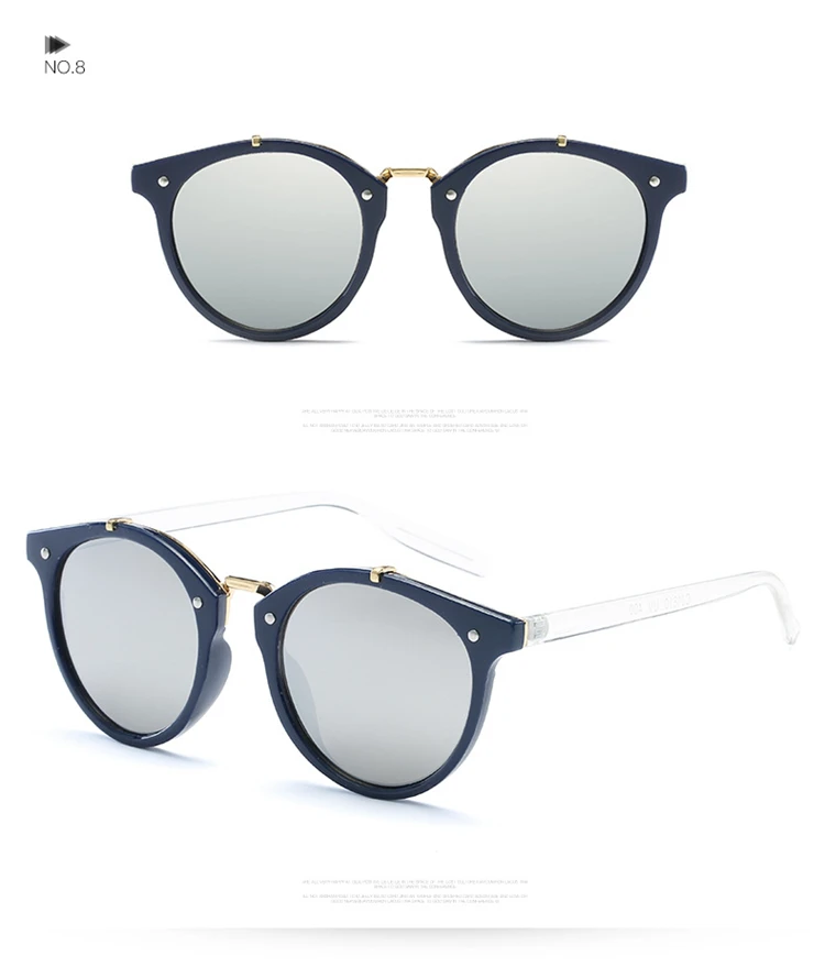 Классический глаз кошки солнцезащитные очки Для мужчин Для женщин Брендовая Дизайнерская обувь Ретро винтажный Круглый Солнцезащитные очки мужские солнцезащитные очки для Для мужчин s UV400 ray bann