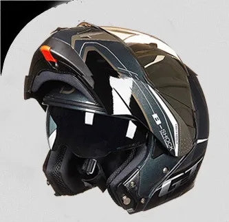 BEON B-700 мотоциклетный шлем с двойными линзами полный шлем для мотокросса флип-ап шлем антибликовый шлем для беговых стран ECE+ Бесплатные Перчатки - Цвет: 4