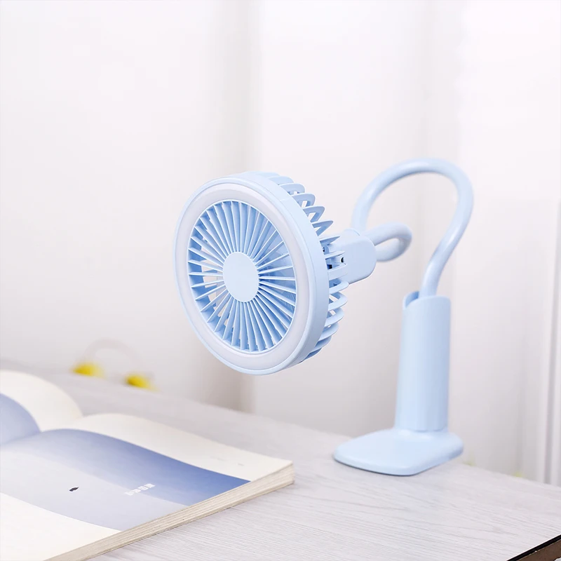 

LED desk reading Night Light Lamp with Fan rechargeable Flexible Adjustable USB Handy Desk Cooling Fan bulb