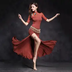 Живота Танцы Восточный танец индийских цыган Танцы танцевальные костюмы для сцены одежда носить бюстгальтер ремень кольцо юбка комплект с