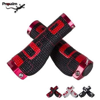 

Propalm 1 Pair Mountain Road Bicycle Handlebar Grips Anti-slip Aluminum Alloy + Rubber Cycling Lockable Handle Grip 3 Colors